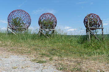 Drahtkugeln Kunswanderweg Hainich