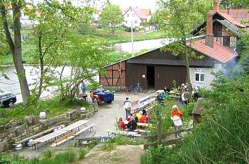 Biergarten an der Brauerei Singen