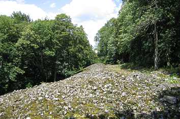 Gleichberge: Steinwall der Steinsburg