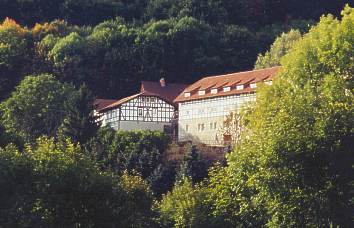 Blick auf Kloster Zella