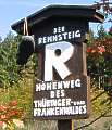 Rennsteig Markierung "R"