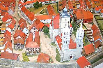 Modell von Arnstadt um 1740