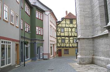 Gasse an der Marktkirche in Bad Langensalza
