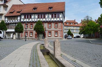 Wasserlauf am Töpfermarkt in Bad Langensalza