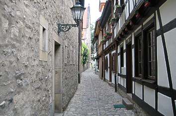 Kirchgasse next to Augustinian Cloister in Erfurt