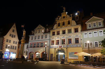 Römer und Haus zum Roten Ochsen bei Nacht