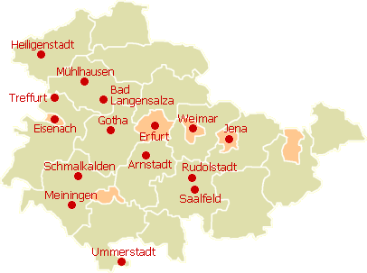 Quermania - Thüringen - Sehenswerte Städte und Reiseziele für Urlaub in