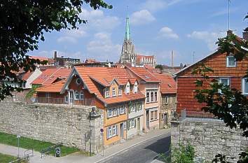Wallanlagen am "Hohen Graben" in Mühlhausen