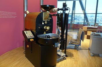 Röstmaschine in der Viba-Ausstellung