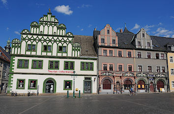 Renaissancehäuser am Markt in Weimar