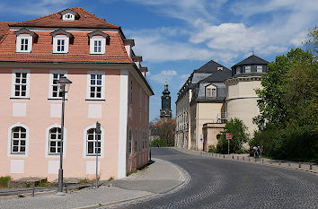 An der Anna Amalia Bibliothek in Weimar