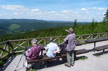 Aussicht Berggaststätte Kickelhahn