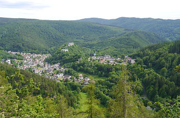 Blick vom Trippstein nach Schwarzburg
