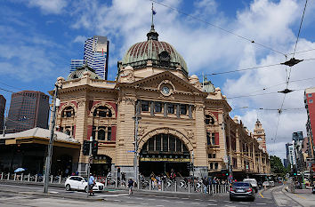 Bahnhof Flinders Street in der City Melbourne