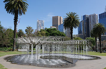Parliaments Gardens in Melbourne