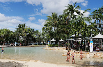 Lagunen- und Schwimmlandschaft South Bank Brisbane