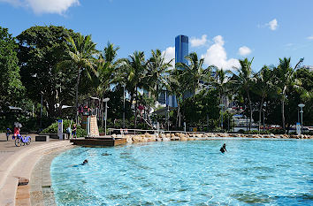 Lagunen- und Schwimmlandschaft South Bank Brisbane