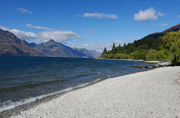 Ufer Lake Wakatipu in Neuseeland