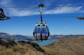 Seilbahn bei Christchurch in Neuseeland