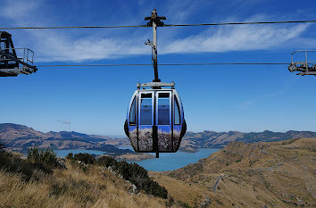 Seilbahn bei Christchurch in Neuseeland